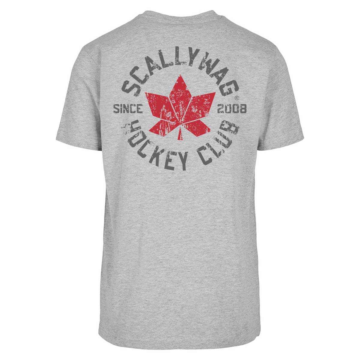 SCALLYWAG® T-Shirt HOCKEY CLUB SIGNATURE GREY (BACKPRINT) - COR3zilla