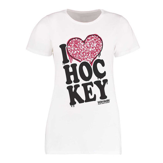 SCALLYWAG® HOCKEY T-Shirt Girls I LOVE HOCKEY - COR3zilla