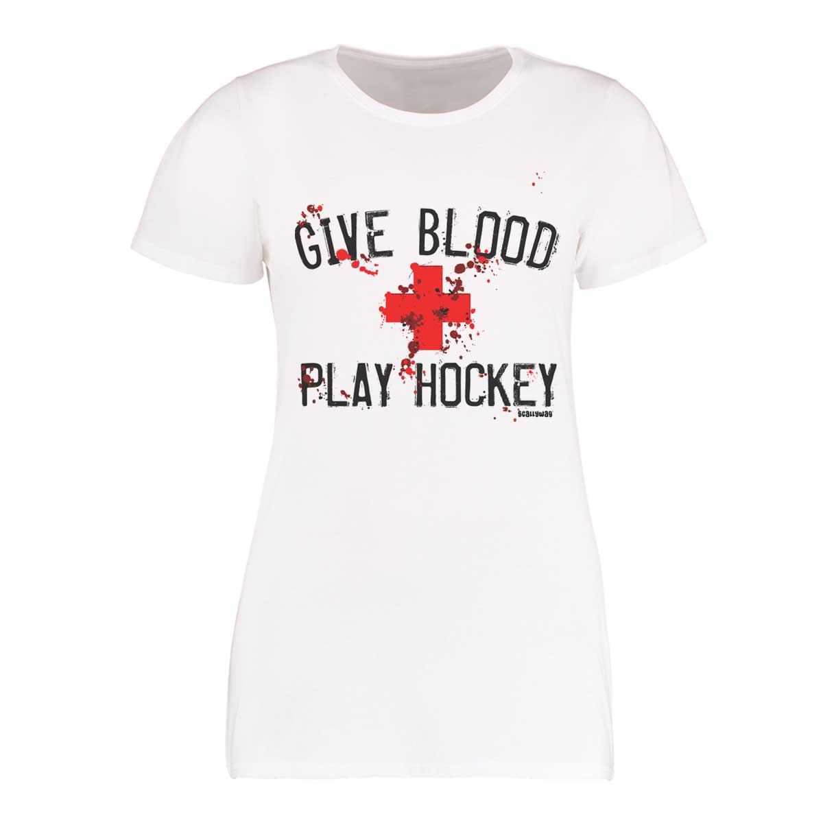 SCALLYWAG® HOCKEY T-Shirt Girls GIVE BLOOD - COR3zilla
