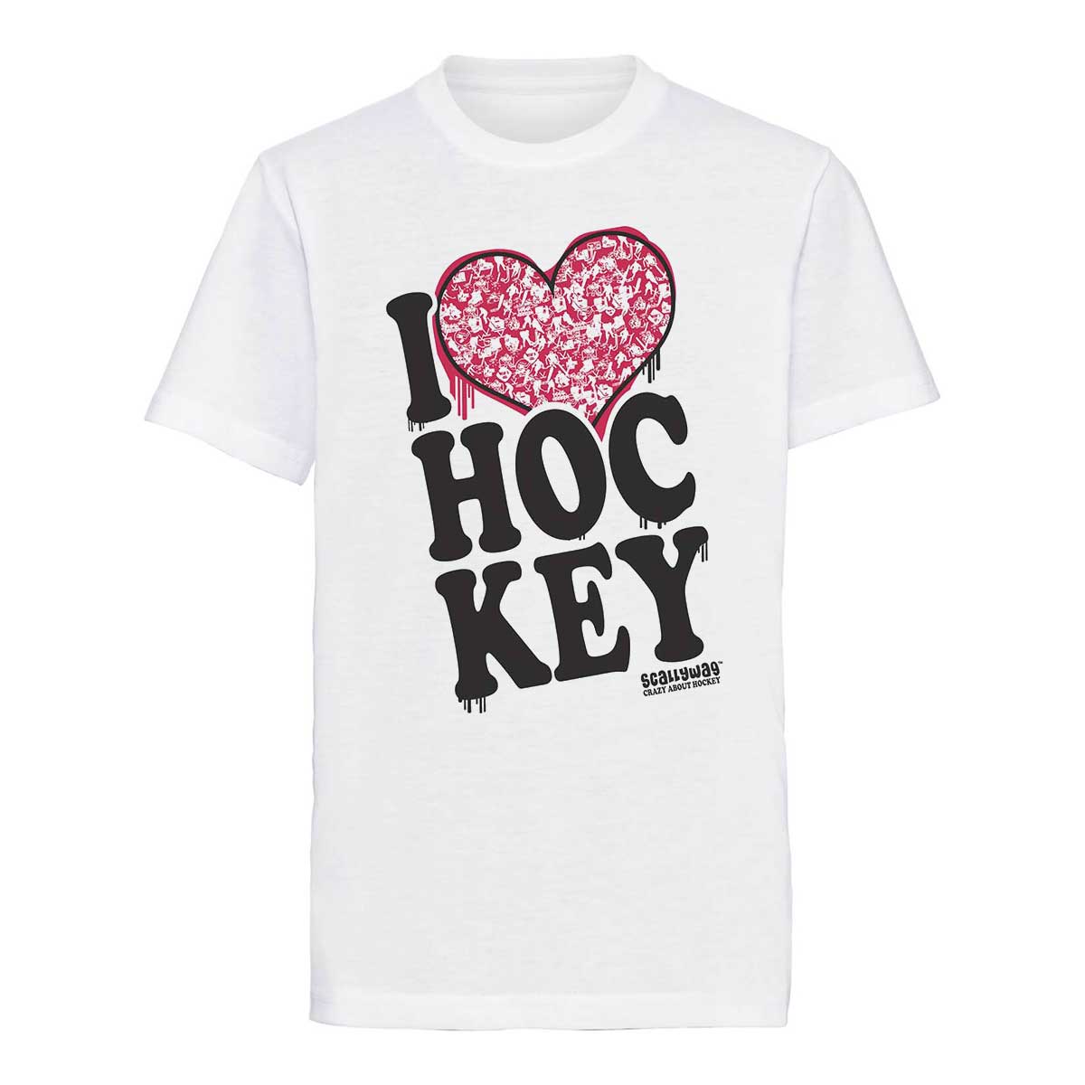 SCALLYWAG® HOCKEY T-Shirt Kids I LOVE HOCKEY - COR3zilla