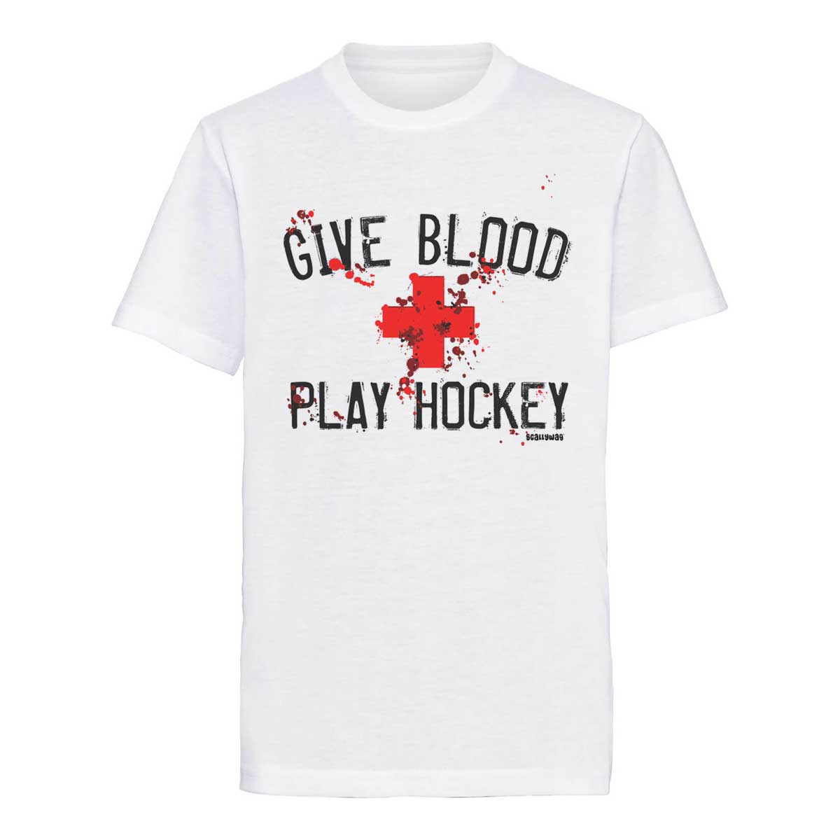 SCALLYWAG® HOCKEY T-Shirt Kids GIVE BLOOD - COR3zilla