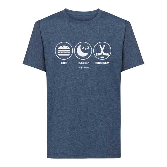 SCALLYWAG® HOCKEY T-Shirt Kids EAT SLEEP HOCKEY Icons - COR3zilla