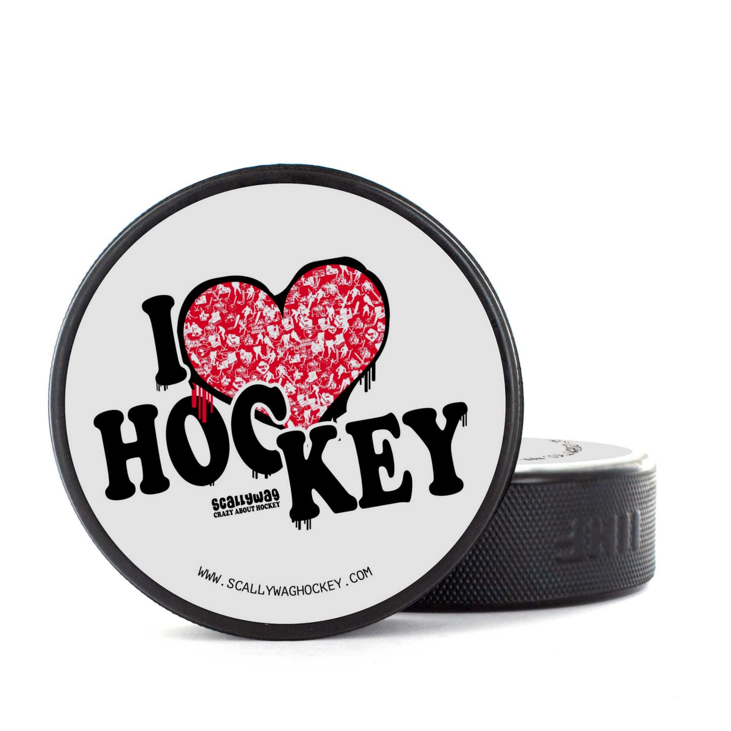Eishockey Puck I LOVE HOCKEY - COR3zilla